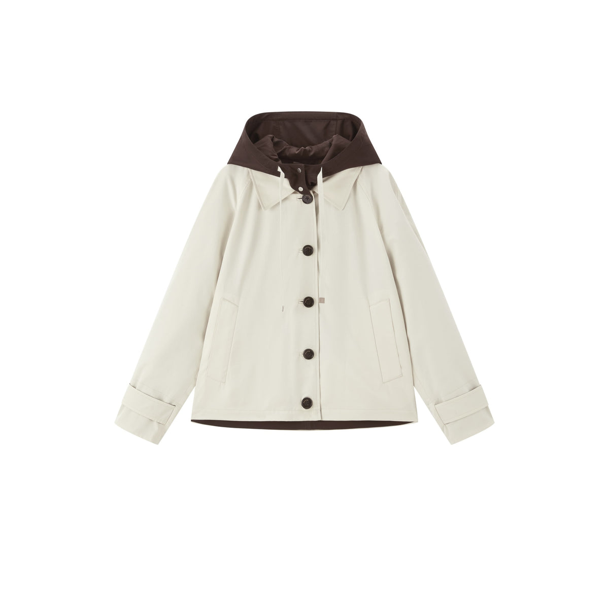Women's Casual Reversible Cropped Trench Coat