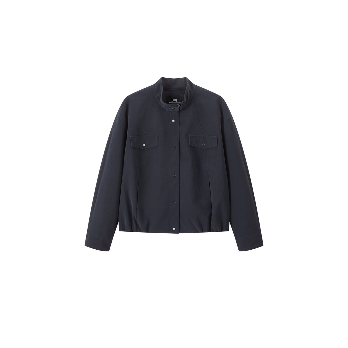 Women's Casual Blouson Stand-Collar PU Jacket