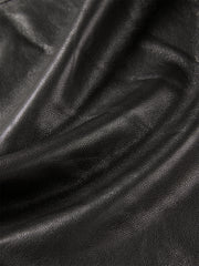 Women's Textured Oversized Leather Jacket