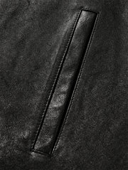 Women's Oversized Street-Style Hooded Leather Jacket