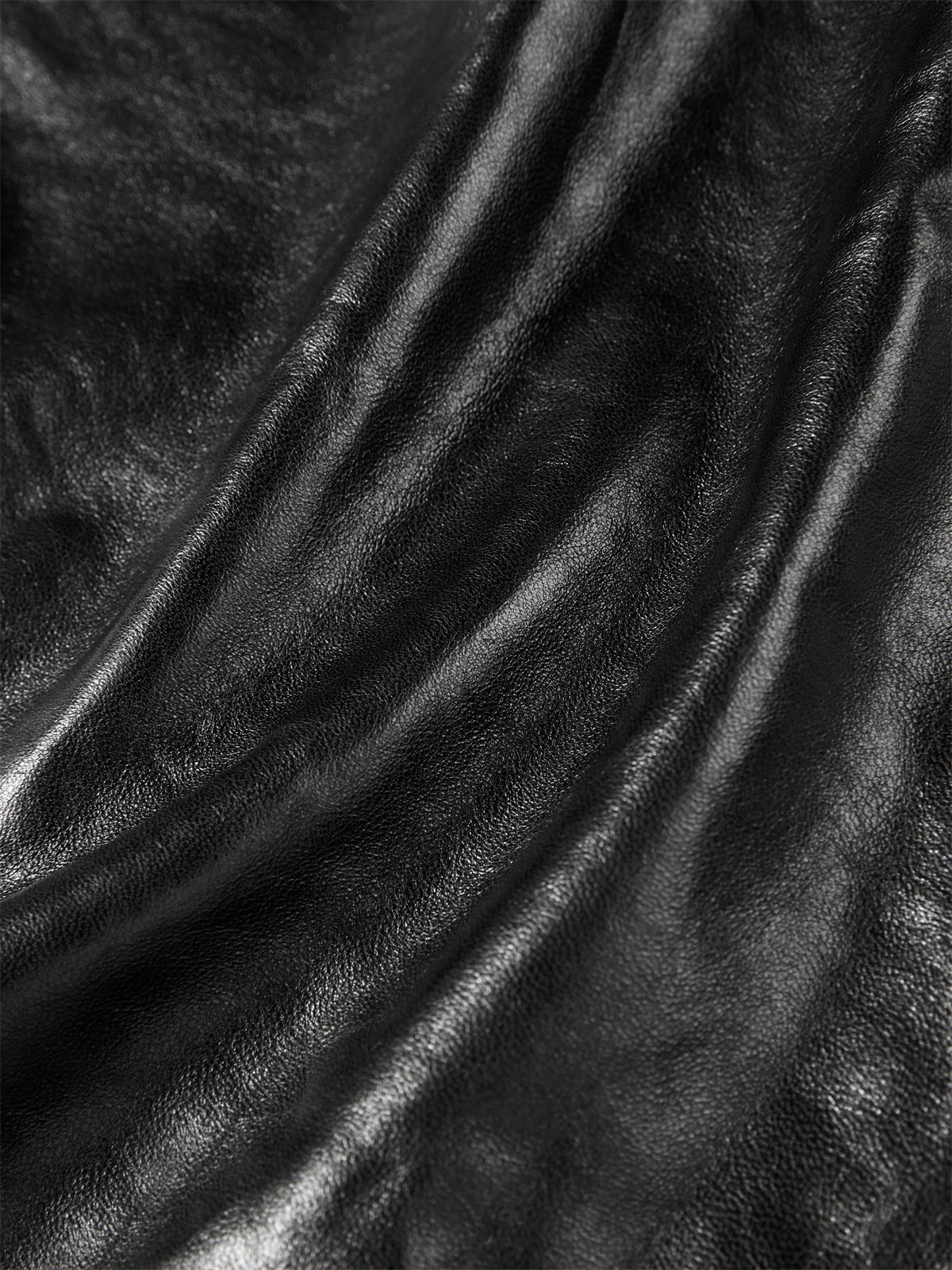 Women's Cropped Oversized Leather Jacket