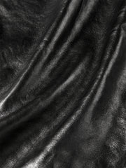 Women's Cropped Oversized Leather Jacket
