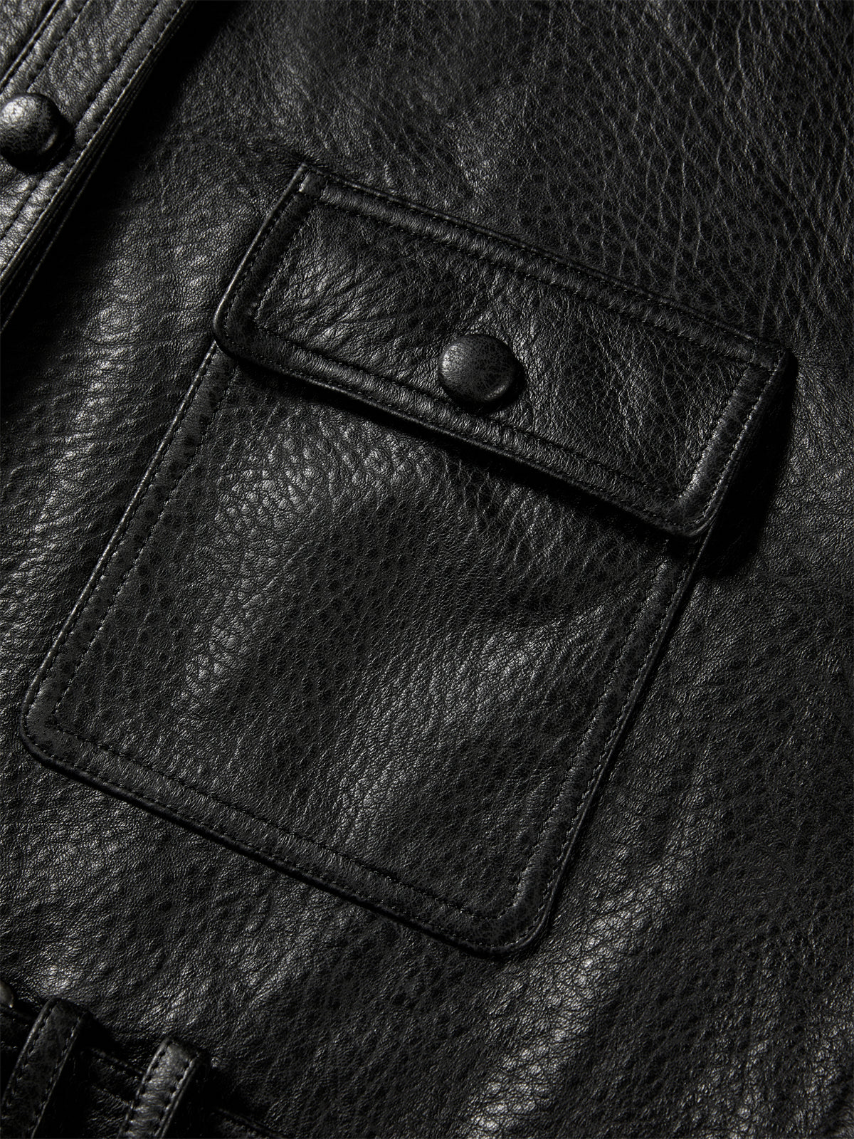 Women's Cropped Belted Leather Jacket