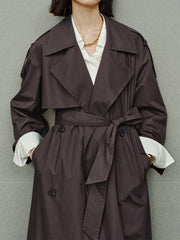 Women's Oversized Double-Breasted Trench Coat