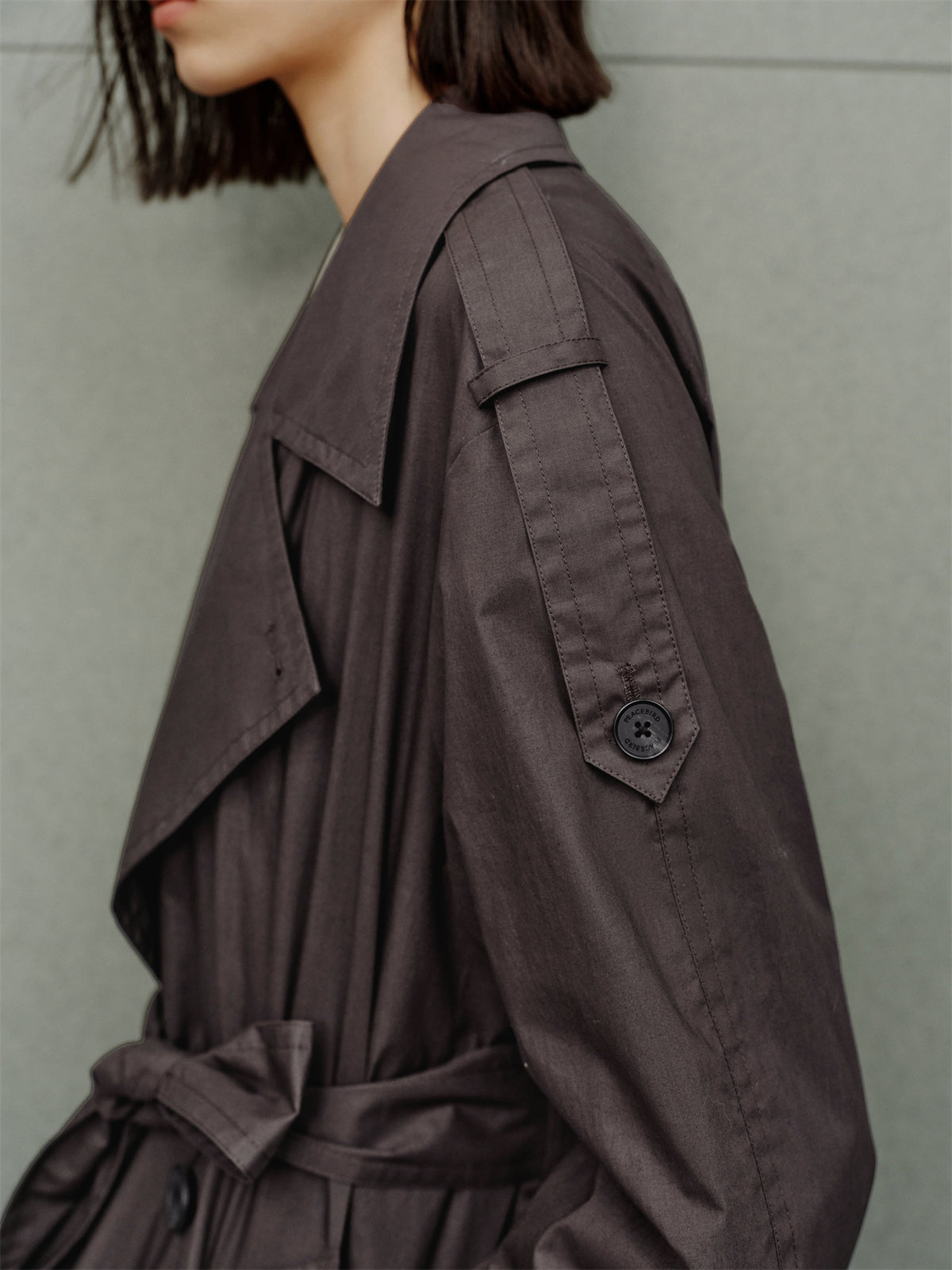 Women's Oversized Double-Breasted Trench Coat