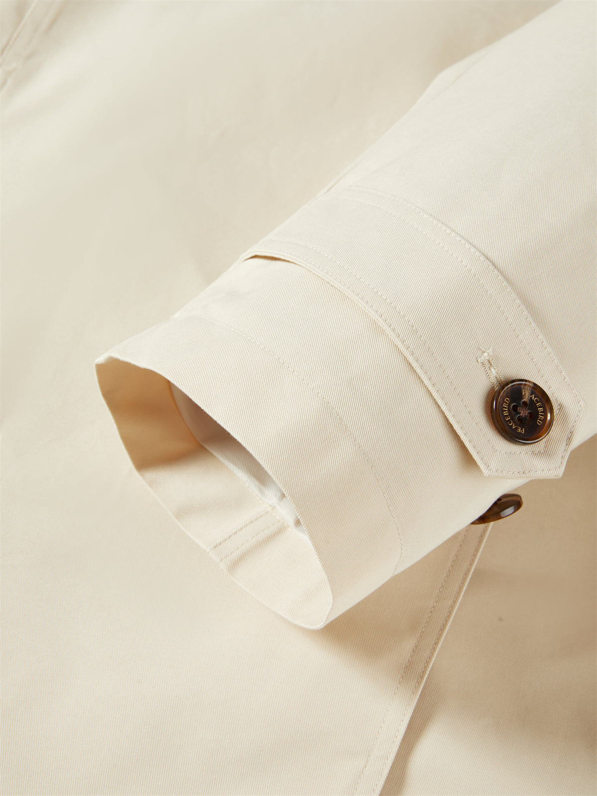 Women's Beige Asymmetric Oversized Belted Trench Coat