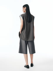 Women's Sleeveless Blazer Set