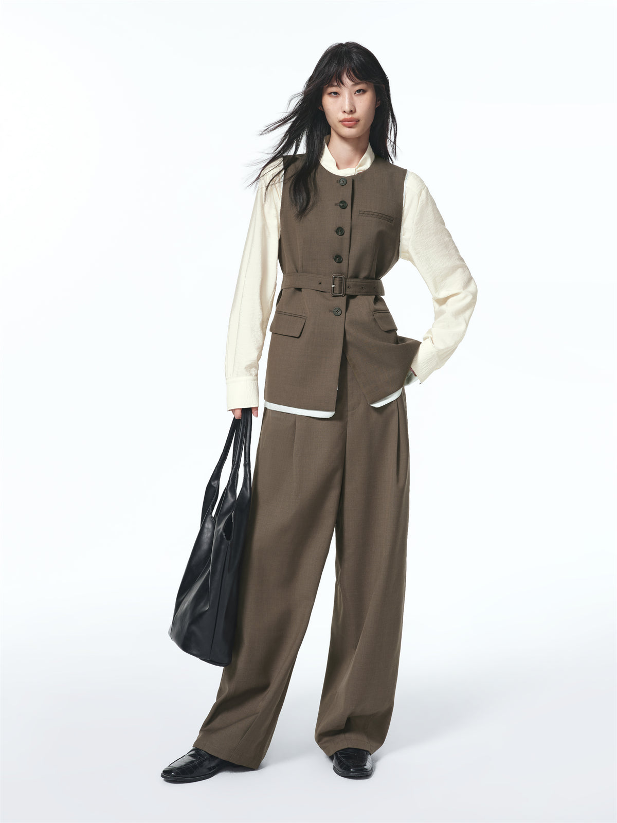 Women's Wool-Blend Suit Set
