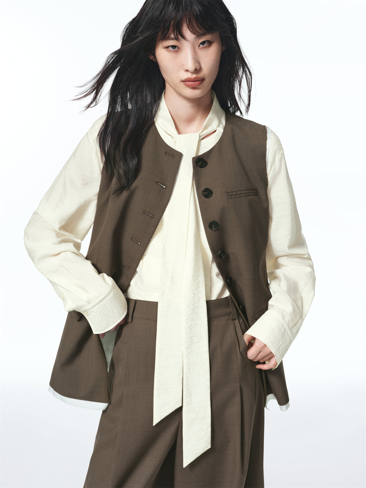 Women's Wool-Blend Suit Set