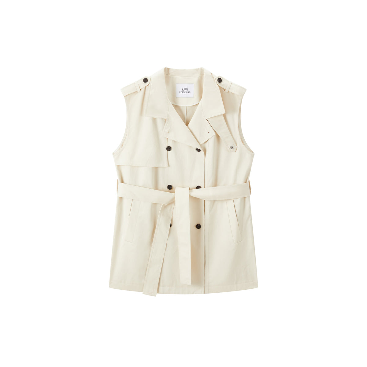 Women's Commuter Sleeveless Trench-Style Vest