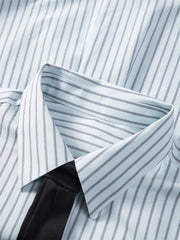 Women's Striped Shirt with Detachable Tie