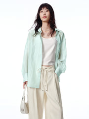Women's Mint Mambo Oversized Shirt