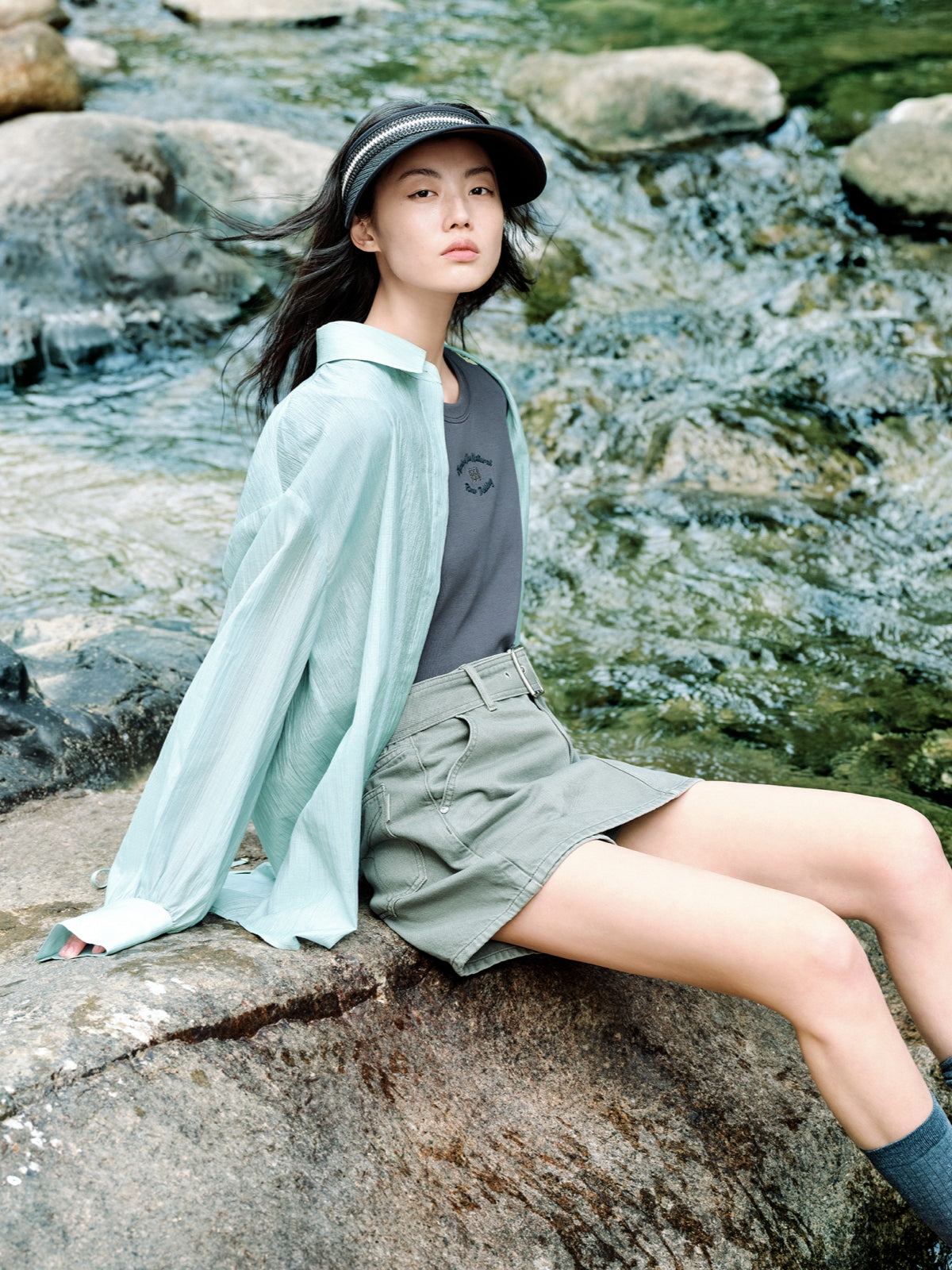 Women's Mint Mambo Oversized Shirt