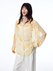 Women's Lightweight Floral Print Shirt