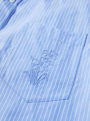 Women's Striped Twist-Back Sleeveless Shirt
