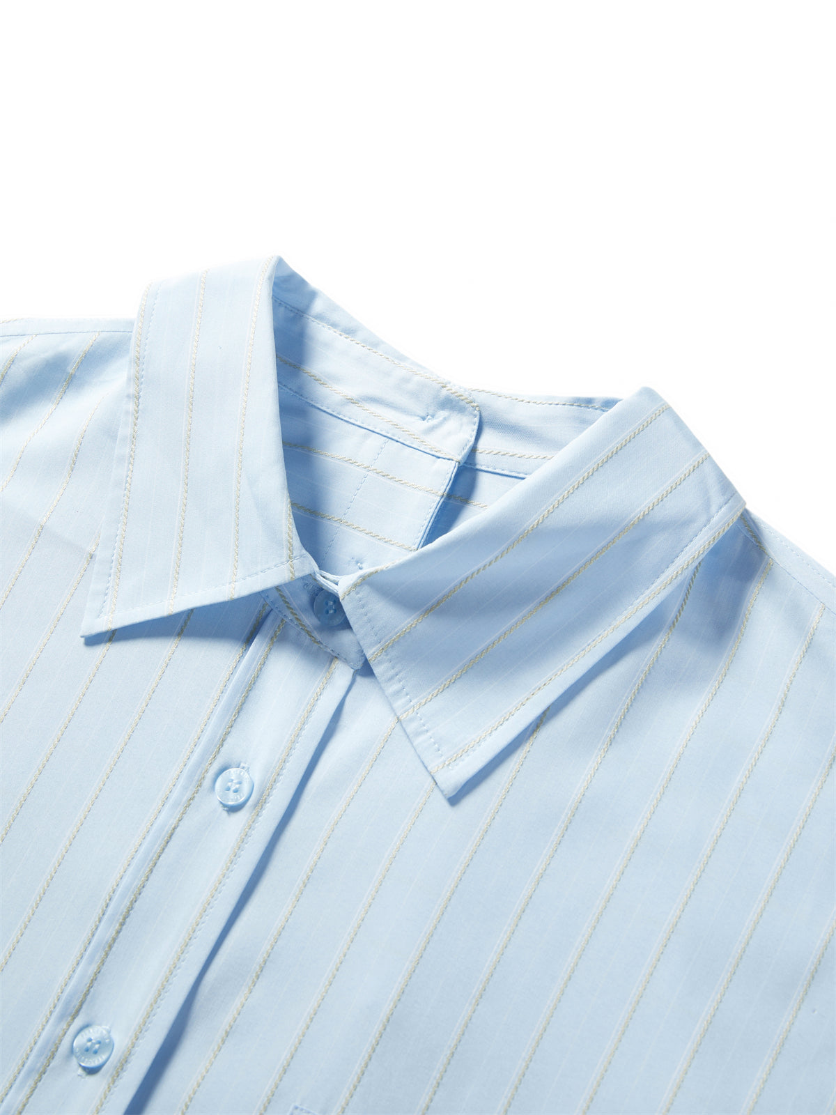 Women's Colorblock Striped Deconstructed Shirt