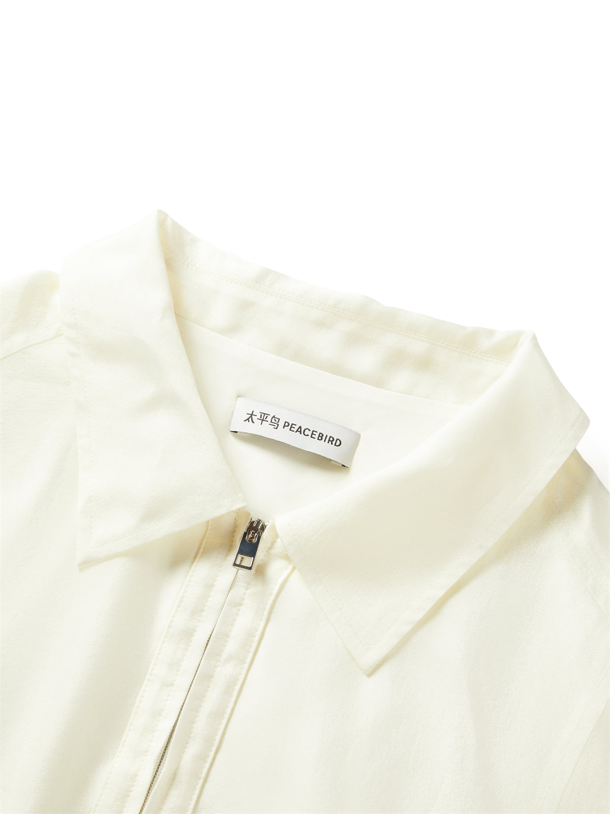 Women's Glossy Cropped Shirt with Bubble Hem