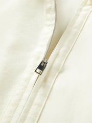 Women's Glossy Cropped Shirt with Bubble Hem