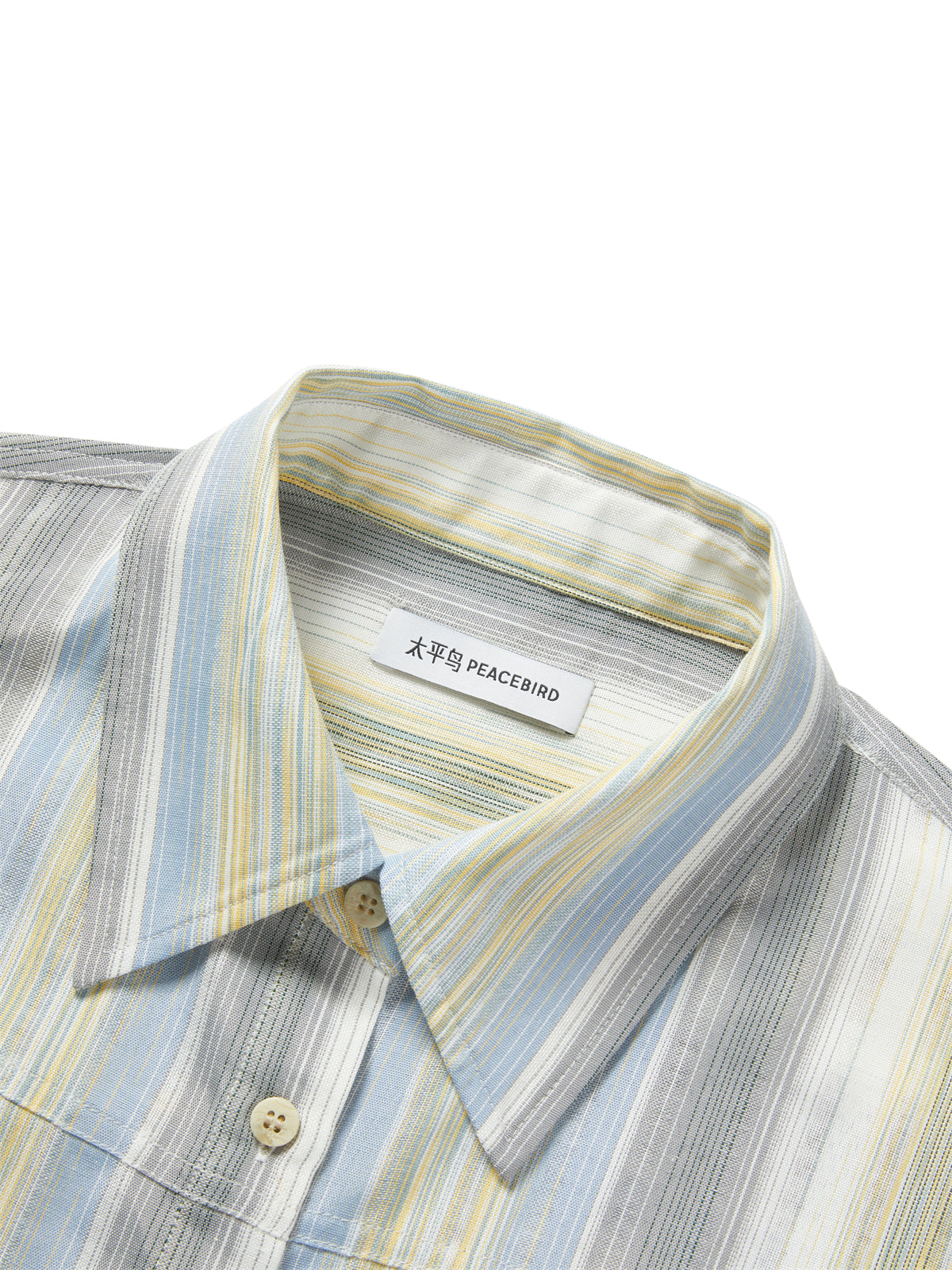 Women's Striped Shirt with Detachable Cape