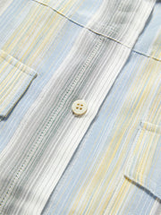 Women's Striped Shirt with Detachable Cape