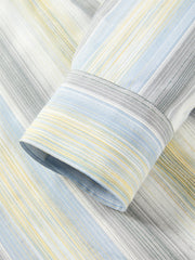 Women's Striped Shirt with Detachable Cape