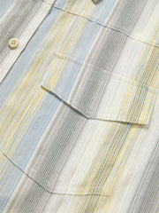 Women's Striped Shirt with Detachable Cape
