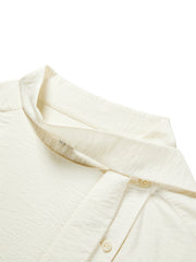 Women's Textured Shirt with Flowing Neck Tie