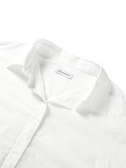 Women's Cupro Shirt with Detachable Cape