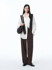 Women's Cupro Shirt with Detachable Cape