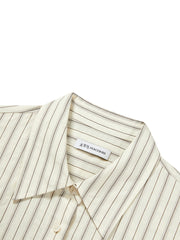 Women's Oversized Contrast-Stripe Shirt