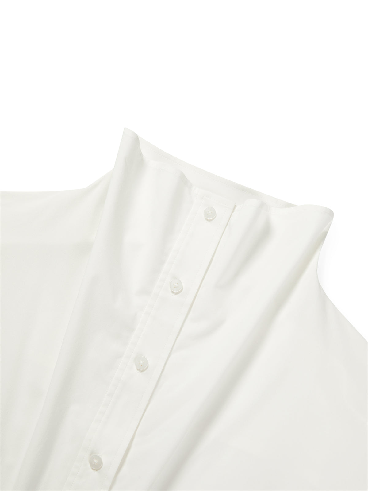 Women's Brushed Oversized Stand-Collar Shirt