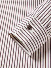 Women's Oversized Striped Long-Sleeve Shirt