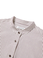 Women's Oversized Striped Long-Sleeve Shirt