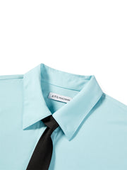 Women's Relaxed Shirt with Detachable Tie