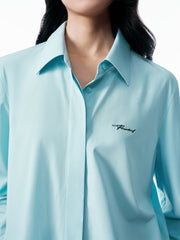 Women's Relaxed Shirt with Detachable Tie