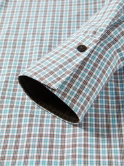 Women's Plaid Shirt with Detachable Cape