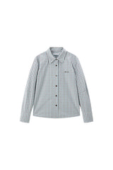 Women's Plaid Shirt with Detachable Cape