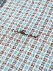 Women's Plaid Shirt with Detachable Cape