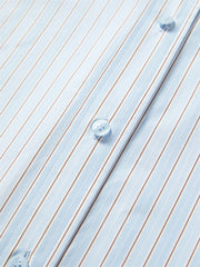 Women's Striped Long-Sleeve Shirt & Vest Two-Piece Set