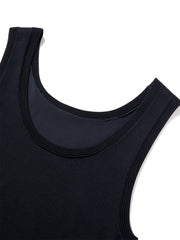 Women's Striped Long-Sleeve Shirt & Vest Two-Piece Set