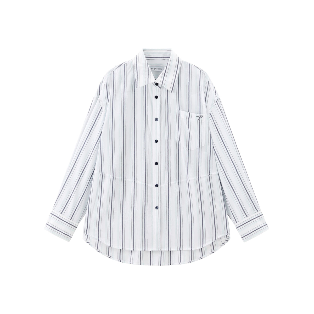 Women's Textured Vertical Striped Shirt