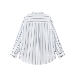 Women's Textured Vertical Striped Shirt