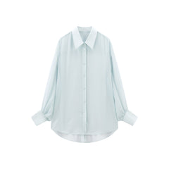Women's Lyocell Blend Relaxed Lantern Sleeve Shirt