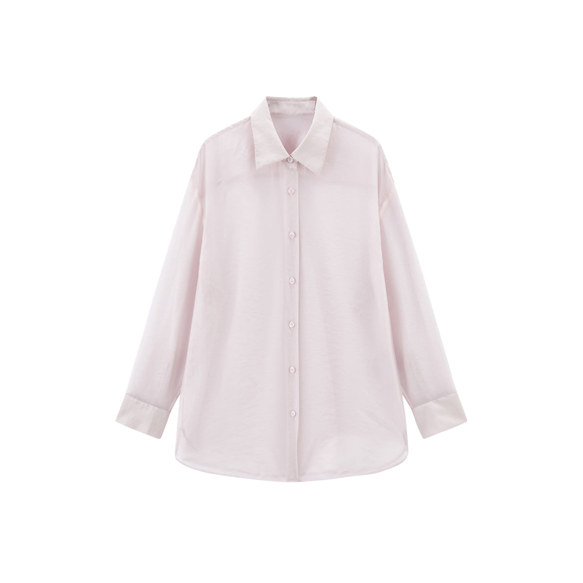 Women's organza long-sleeve shirt
