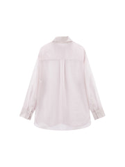 Women's organza long-sleeve shirt