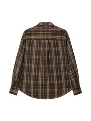Women's Casual Wheat-Check Shirt