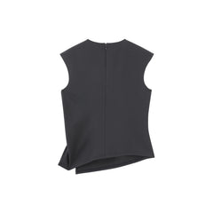 Women's Asymmetrical Twist Slim Fit Sleeveless Top
