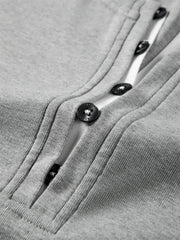 Women's Pleated T-Shirt with Henley Collar