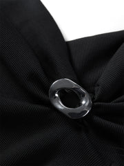 Women's Asymmetrical Cropped Slim-Fit T-Shirt