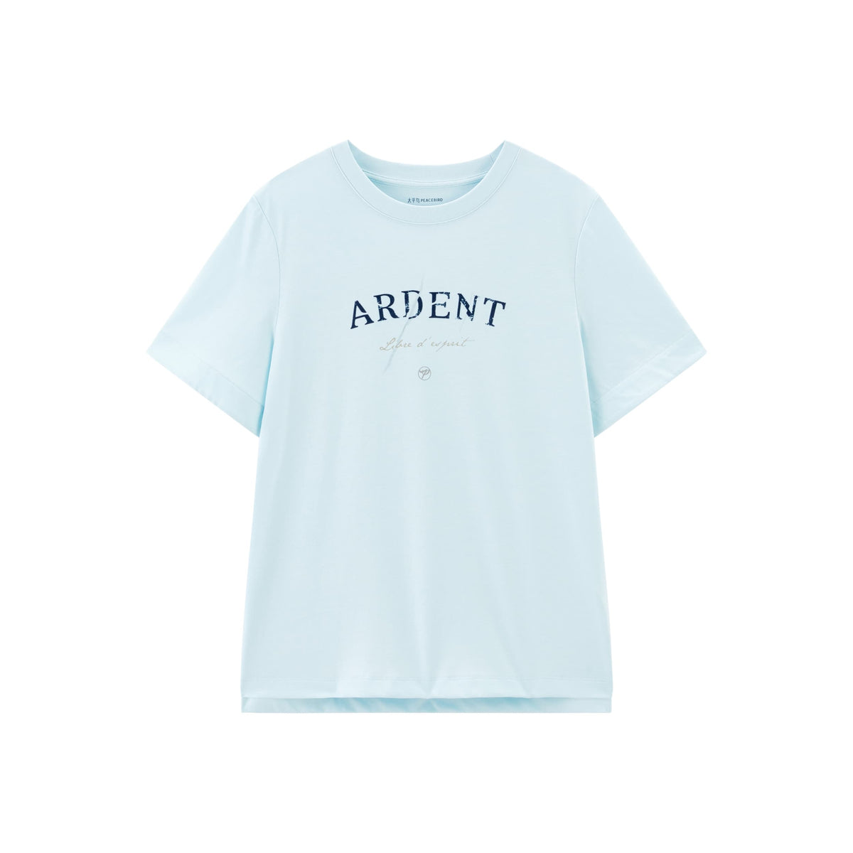 Women's Flocked Letter Print Relaxed T-Shirt